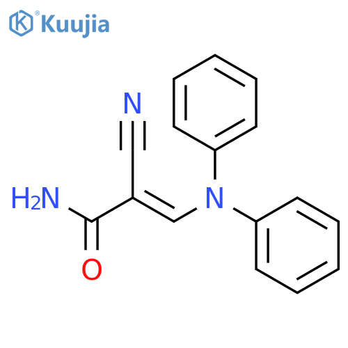 2-Propenamide,2-cyano-3-(diphenylamino)- structure
