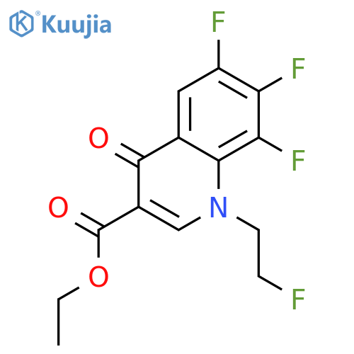 Ethyl 6,7,8-trifluoro-1-(2-fluoroethyl)-4-oxo-1,4-dihydroquinoline-3-carboxylate structure