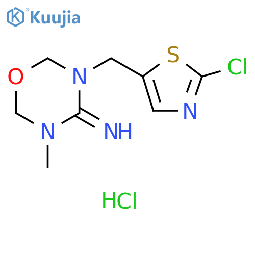 3-((2-Chlorothiazol-5-yl)methyl)-5-methyl-1,3,5-oxadiazinan-4-imine Hydrochloride structure
