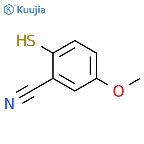 2-Mercapto-5-methoxybenzonitrile structure