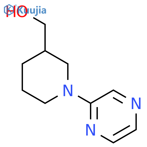 (1-Pyrazin-2-yl-piperidin-3-yl)-methanol structure