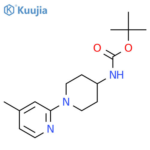  N-[1-(4-Methyl-2-pyridinyl)-4-piperidinyl]carbamic acid tert-butyl ester structure