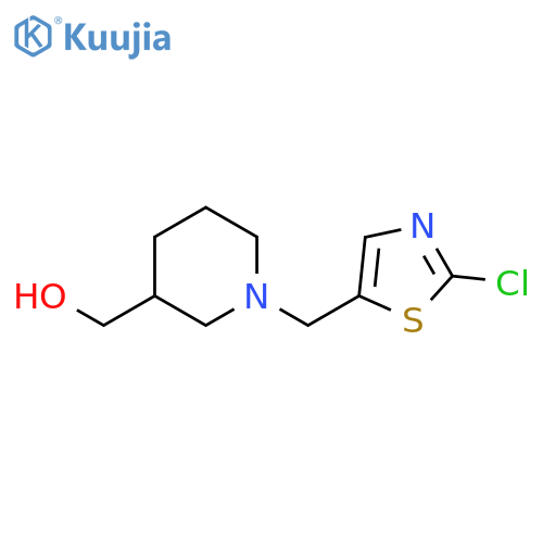 1-[(2-Chloro-5-thiazolyl)methyl]-3-piperidinemethanol structure