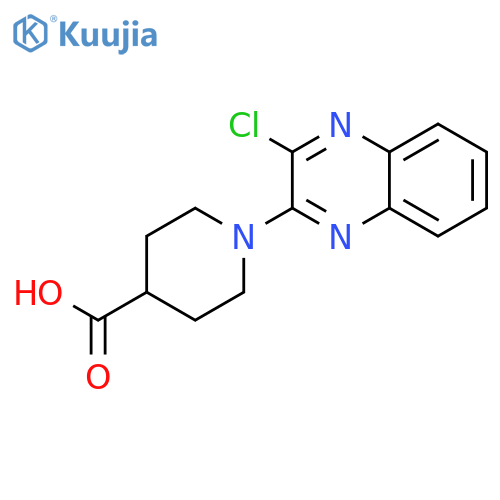 1-(3-chloroquinoxalin-2-yl)piperidine-4-carboxylic Acid structure