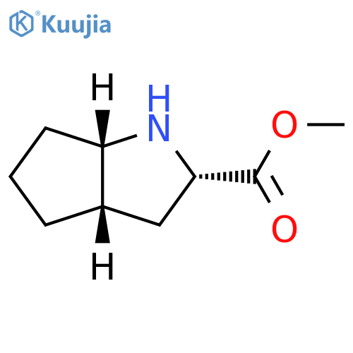 methyl (2S,3aS,6aS)-octahydrocyclopentabpyrrole-2-carboxylate structure