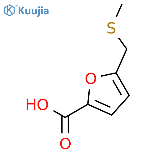 5-(methylthio)methyl-2-furoic acid structure
