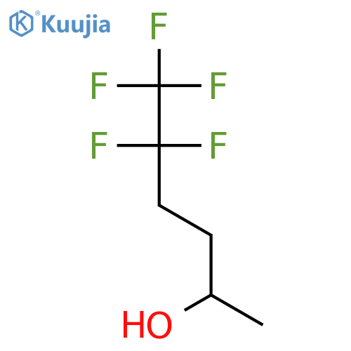 5,5,6,6,6-pentafluorohexan-2-ol structure