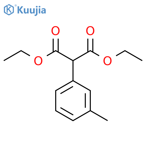 1,3-diethyl 2-(3-methylphenyl)propanedioate structure