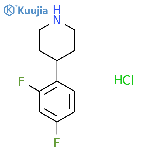 4-(2,4-Difluoro-phenyl)-piperidine hydrochloride structure