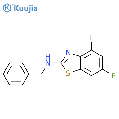 N-Benzyl-4,6-difluoro-1,3-benzothiazol-2-amine structure