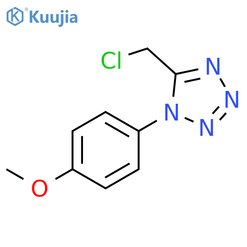 5-(chloromethyl)-1-(4-methoxyphenyl)-1H-1,2,3,4-tetrazole structure