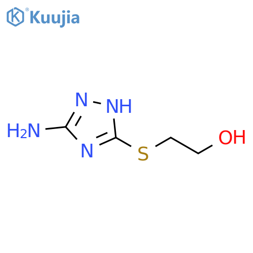 2-(5-amino-1H-1,2,4-triazol-3-yl)sulfanylethan-1-ol structure