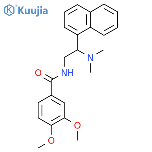 N-2-(dimethylamino)-2-(naphthalen-1-yl)ethyl-3,4-dimethoxybenzamide structure