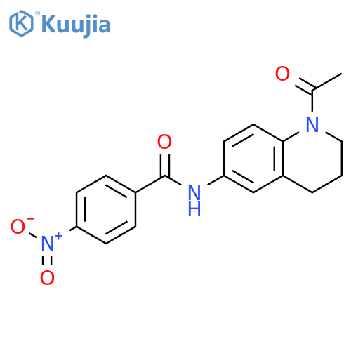 N-(1-acetyl-1,2,3,4-tetrahydroquinolin-6-yl)-4-nitrobenzamide structure