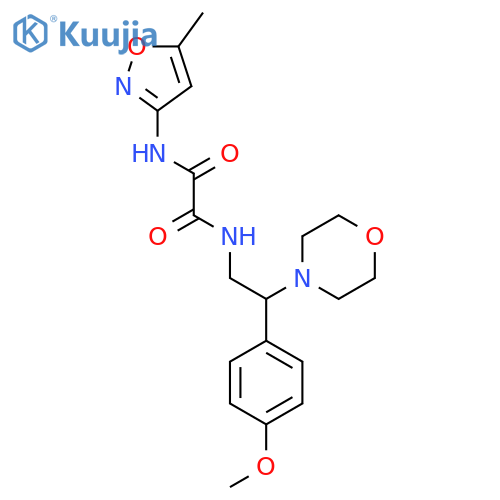 N'-2-(4-methoxyphenyl)-2-(morpholin-4-yl)ethyl-N-(5-methyl-1,2-oxazol-3-yl)ethanediamide structure