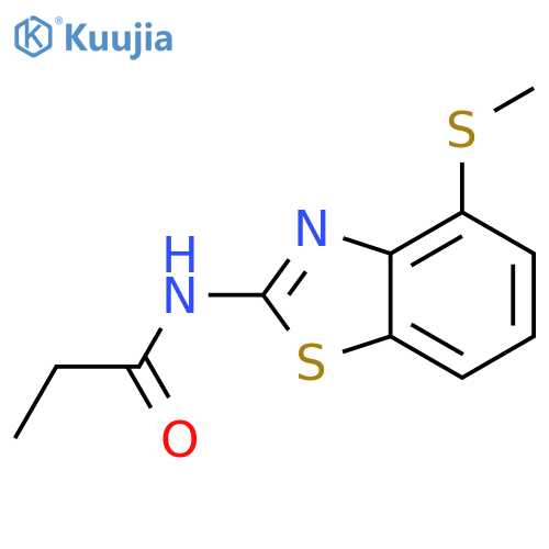 N-4-(methylsulfanyl)-1,3-benzothiazol-2-ylpropanamide structure