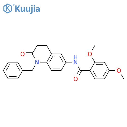 N-(1-benzyl-2-oxo-1,2,3,4-tetrahydroquinolin-6-yl)-2,4-dimethoxybenzamide structure