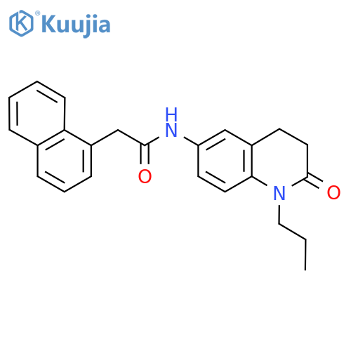 2-(naphthalen-1-yl)-N-(2-oxo-1-propyl-1,2,3,4-tetrahydroquinolin-6-yl)acetamide structure