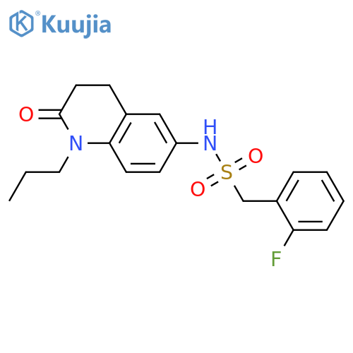 1-(2-fluorophenyl)-N-(2-oxo-1-propyl-1,2,3,4-tetrahydroquinolin-6-yl)methanesulfonamide structure