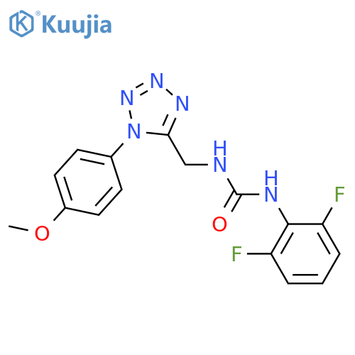 1-(2,6-difluorophenyl)-3-{1-(4-methoxyphenyl)-1H-1,2,3,4-tetrazol-5-ylmethyl}urea structure
