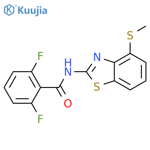 2,6-difluoro-N-4-(methylsulfanyl)-1,3-benzothiazol-2-ylbenzamide structure