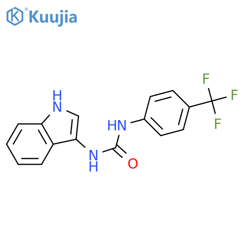3-(1H-indol-3-yl)-1-4-(trifluoromethyl)phenylurea structure