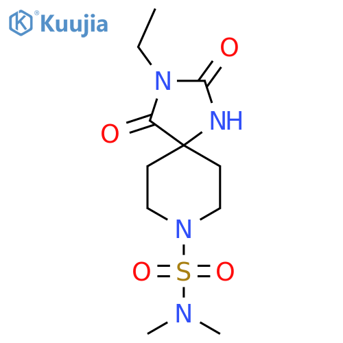 3-ethyl-N,N-dimethyl-2,4-dioxo-1,3,8-triazaspiro4.5decane-8-sulfonamide structure