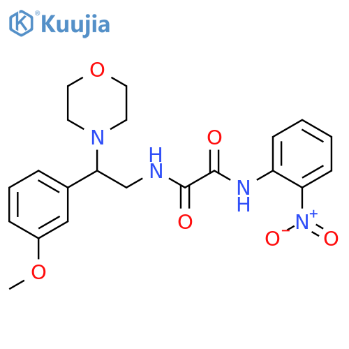 N'-2-(3-methoxyphenyl)-2-(morpholin-4-yl)ethyl-N-(2-nitrophenyl)ethanediamide structure