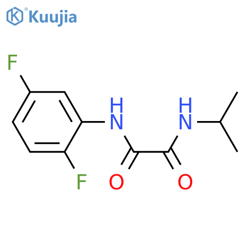 N'-(2,5-difluorophenyl)-N-(propan-2-yl)ethanediamide structure