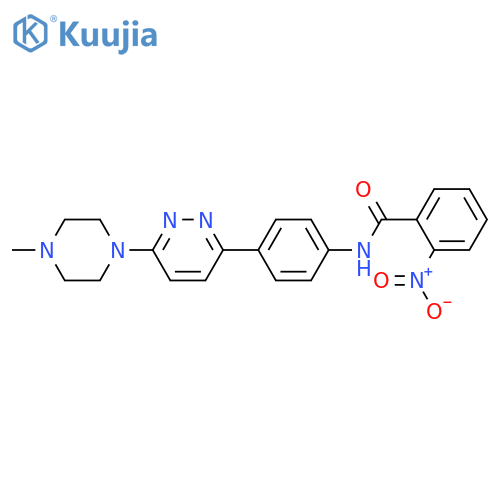 N-{4-6-(4-methylpiperazin-1-yl)pyridazin-3-ylphenyl}-2-nitrobenzamide structure