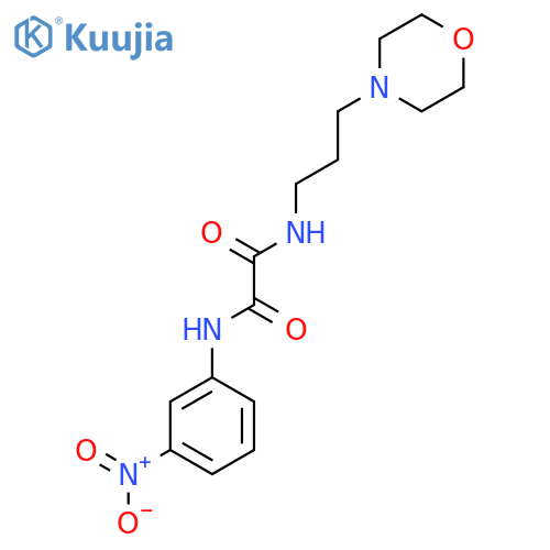 N'-3-(morpholin-4-yl)propyl-N-(3-nitrophenyl)ethanediamide structure