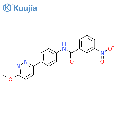 N-4-(6-methoxypyridazin-3-yl)phenyl-3-nitrobenzamide structure