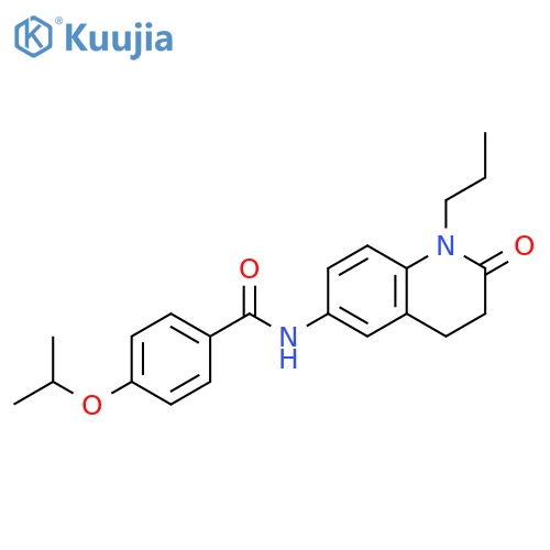 N-(2-oxo-1-propyl-1,2,3,4-tetrahydroquinolin-6-yl)-4-(propan-2-yloxy)benzamide structure