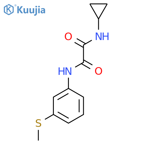 N-cyclopropyl-N'-3-(methylsulfanyl)phenylethanediamide structure