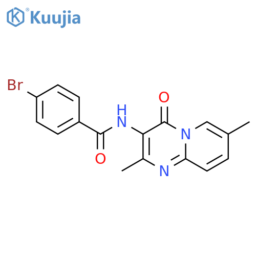 4-bromo-N-{2,7-dimethyl-4-oxo-4H-pyrido1,2-apyrimidin-3-yl}benzamide structure