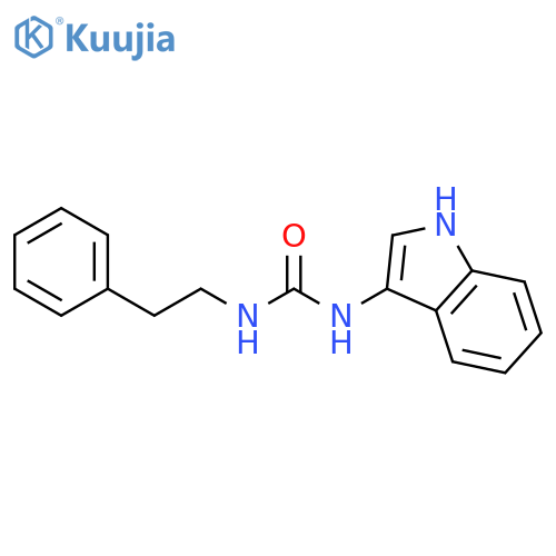 3-(1H-indol-3-yl)-1-(2-phenylethyl)urea structure