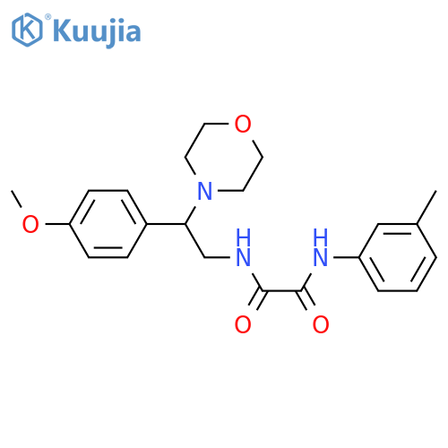 N-2-(4-methoxyphenyl)-2-(morpholin-4-yl)ethyl-N'-(3-methylphenyl)ethanediamide structure