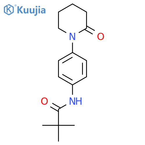 2,2-dimethyl-N-4-(2-oxopiperidin-1-yl)phenylpropanamide structure