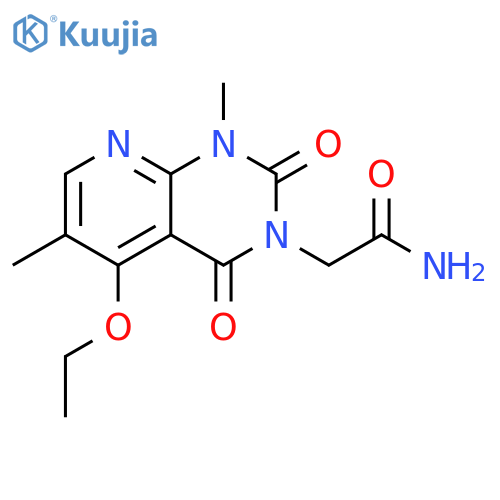 2-{5-ethoxy-1,6-dimethyl-2,4-dioxo-1H,2H,3H,4H-pyrido2,3-dpyrimidin-3-yl}acetamide structure
