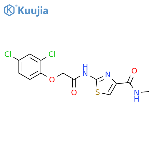 2-2-(2,4-dichlorophenoxy)acetamido-N-methyl-1,3-thiazole-4-carboxamide structure