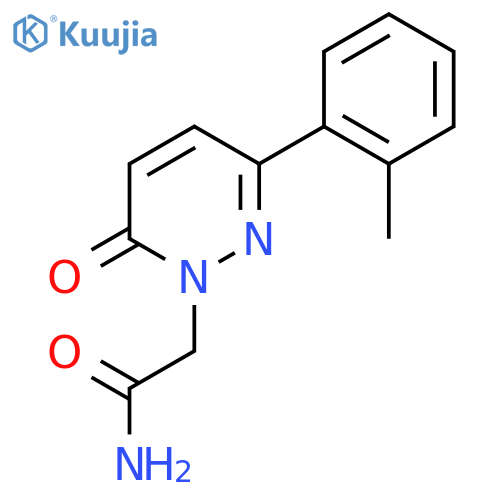 2-3-(2-methylphenyl)-6-oxo-1,6-dihydropyridazin-1-ylacetamide structure