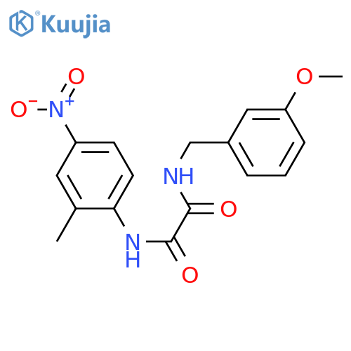 N'-(3-methoxyphenyl)methyl-N-(2-methyl-4-nitrophenyl)ethanediamide structure