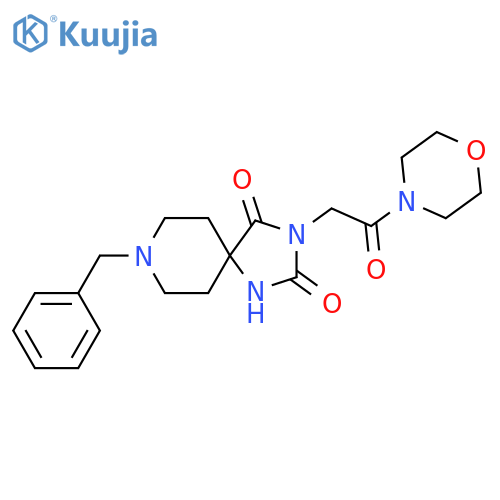 8-benzyl-3-2-(morpholin-4-yl)-2-oxoethyl-1,3,8-triazaspiro4.5decane-2,4-dione structure