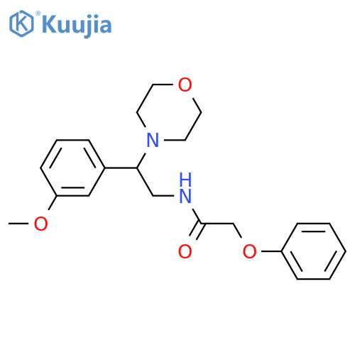 N-2-(3-methoxyphenyl)-2-(morpholin-4-yl)ethyl-2-phenoxyacetamide structure