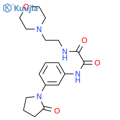 N'-2-(morpholin-4-yl)ethyl-N-3-(2-oxopyrrolidin-1-yl)phenylethanediamide structure