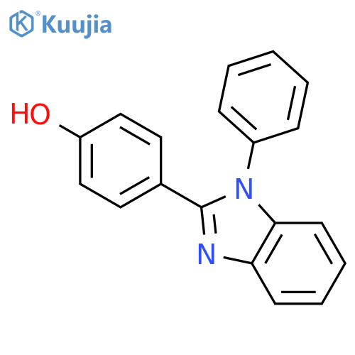 Phenol, 4-(1-phenyl-1H-benzimidazol-2-yl)- structure
