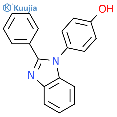 Phenol, 4-(2-phenyl-1H-benzimidazol-1-yl)- structure