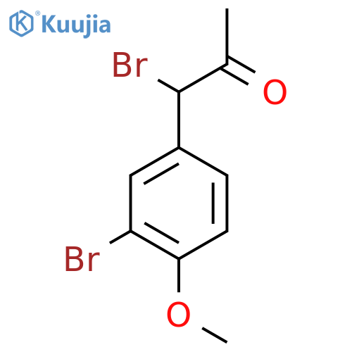 1-Bromo-1-(3-bromo-4-methoxyphenyl)propan-2-one structure