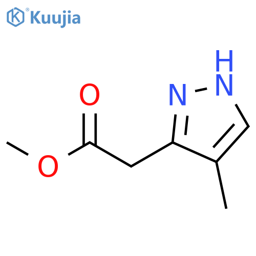 1H-Pyrazole-3-acetic acid, 4-methyl-, methyl ester structure