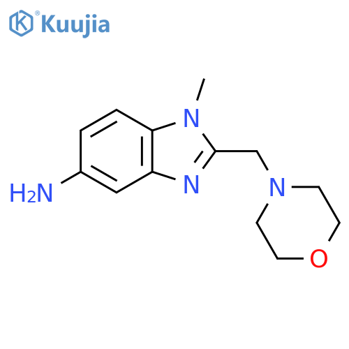 1-Methyl-2-(morpholin-4-ylmethyl)benzimidazole-5-ylamine structure